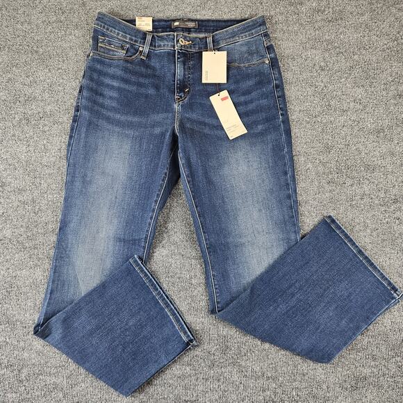 Levi's 312 Bootcut Women's 16 Perfectly Shaping Medium Wash Blue Mid Rise NEW - Picture 2 of 11
